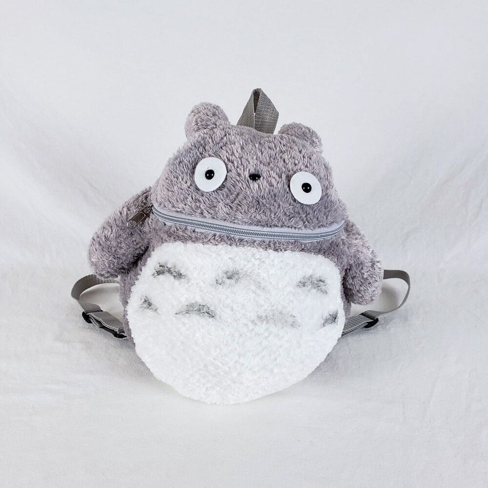 Sun Arrow My Neighbor Totoro Plush Backpack Zipper Mouth Studio Ghibli 14"